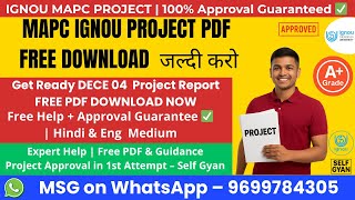 How to Submit MAPC Synopsis Successfully | Complete MAPC Project Guide | Self Gyan Help