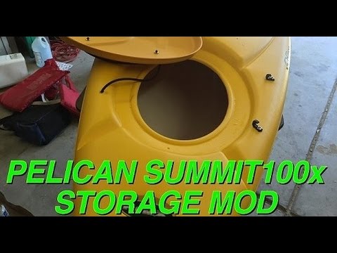 How I cut a hole in a Pelican Kayak to access stern ...