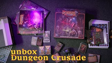 Unboxing the Dungeon Crusade board game