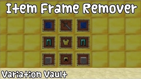 Minecraft Bukkit Plugin - Item Frame Remover - Swap items without breaking the frames!