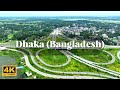 World travel aerial view of dhaka bangladesh 4k
