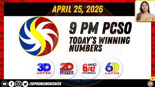 🚨 LIVE PCSO Lotto Results – April 25, 2026 9PM screenshot 1