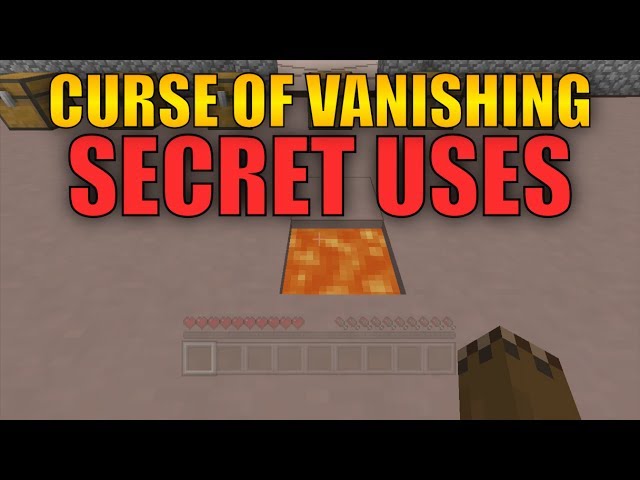 How does the Curse of Vanishing work in Minecraft?