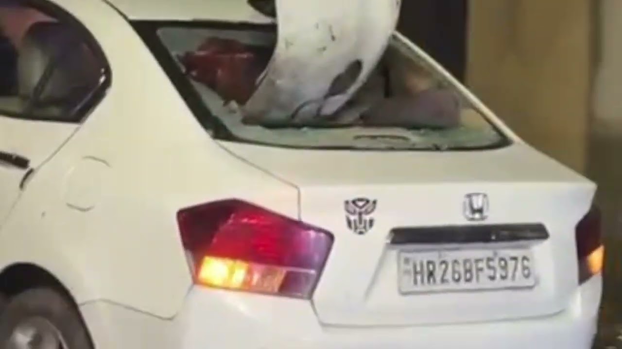 A car hits many vehicles at Resham Ghar, Jammu