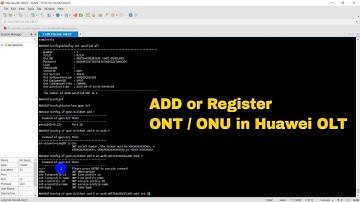 Add ONT in Huawei OLT | Technical Hakim
