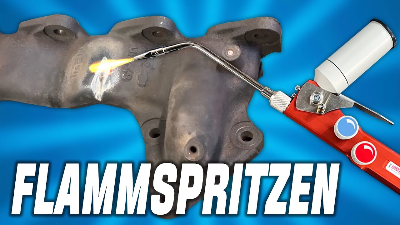 Flammspritzen Krümmer Auspuff Grauguss