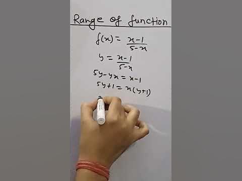 Trick To Find Range Of Function | Relation and Function Class 11 ...