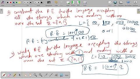 2.3 | Automata | Problems based on  Regular Expression | Dr. Pushpa Choudhary