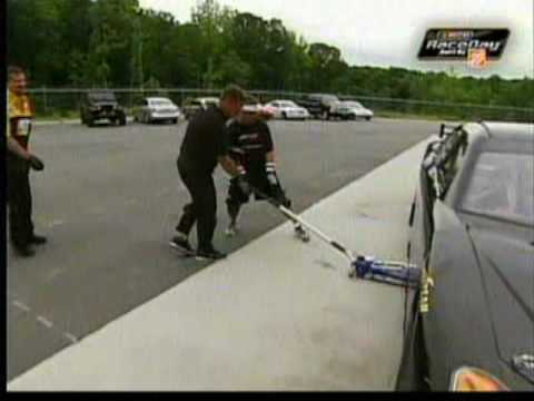 Jeff Hammond VS. Hermie Saddler Pit Challenge Nascar New Hampshire 2009