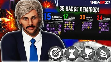 INSANE 86 BADGE DEMIGOD BUILD with PHYSICALS IN NBA 2K21 NEXT GEN!