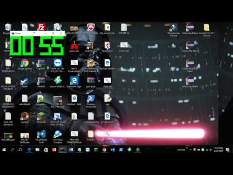 Create a timer with notepad