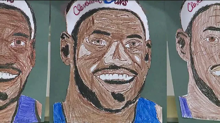 LeBron James portrait record attempt