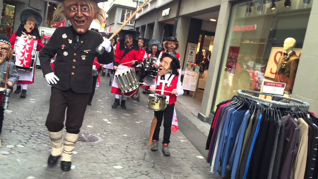 Rotseehusaren Einmarsch Fasnachtsmäärt Luzern 30 01 2016