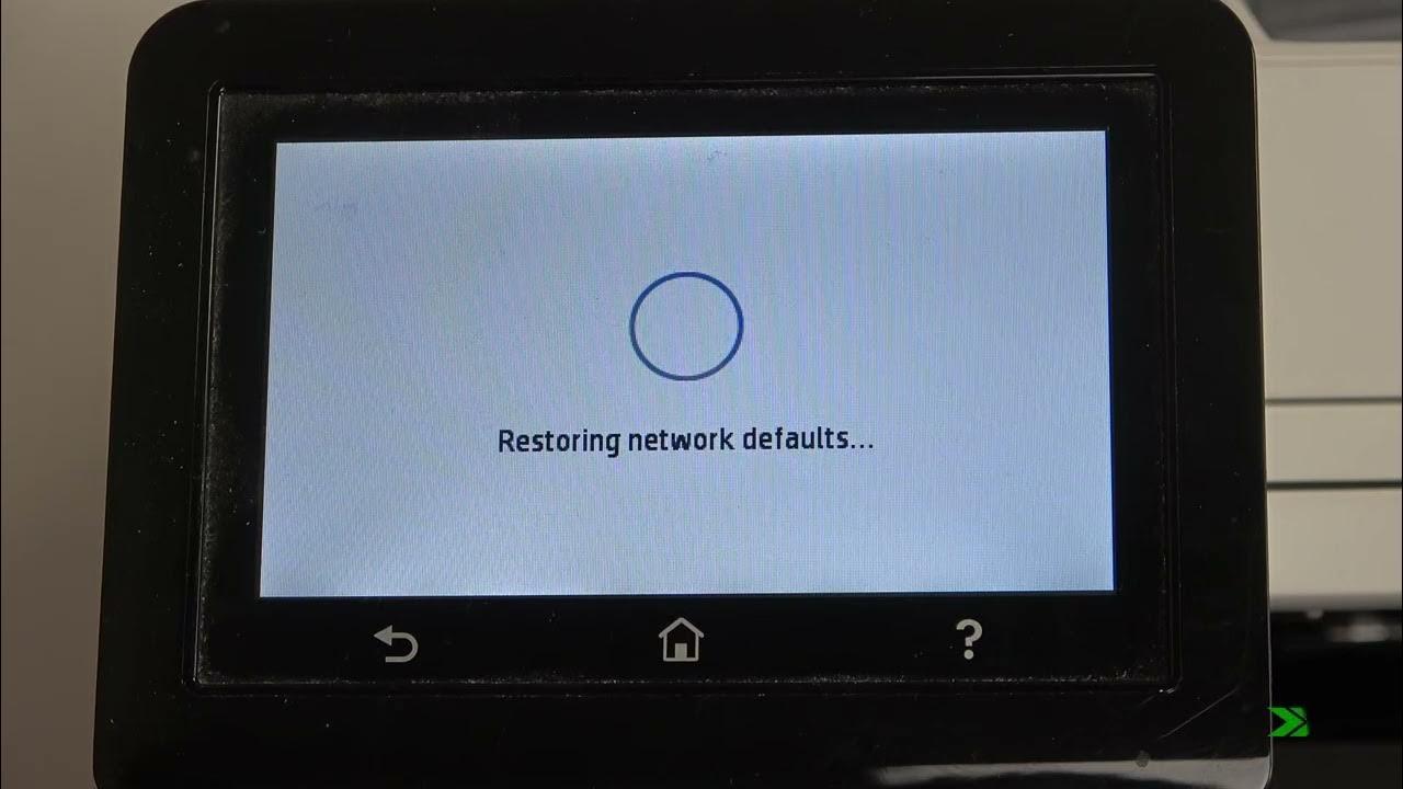 Resolve network issues on Hp Color LaserJet Pro / Reset network