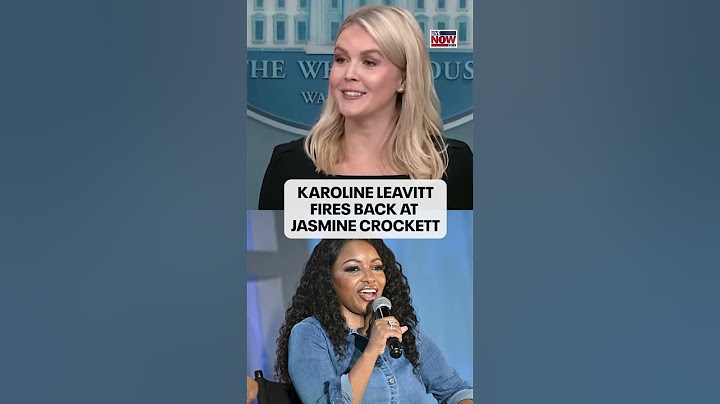 Karoline Leavitt takes a shot at Jasmine Crockett