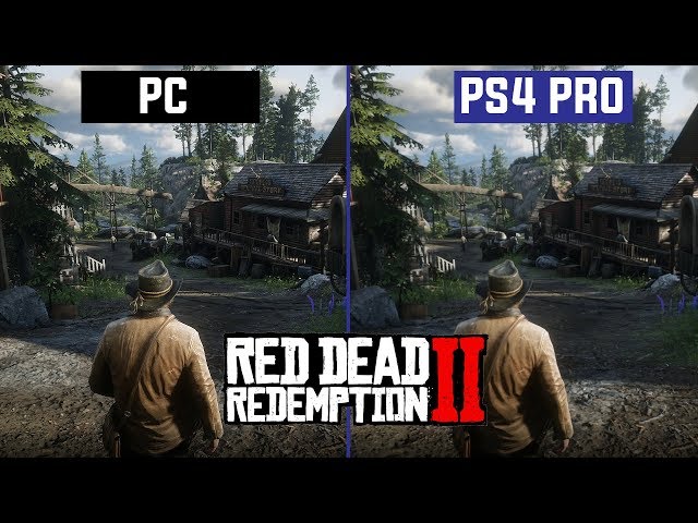 Red Dead Redemption 2 PC vs Console Comparison (RDR2 PC vs PS4 Gameplay) 