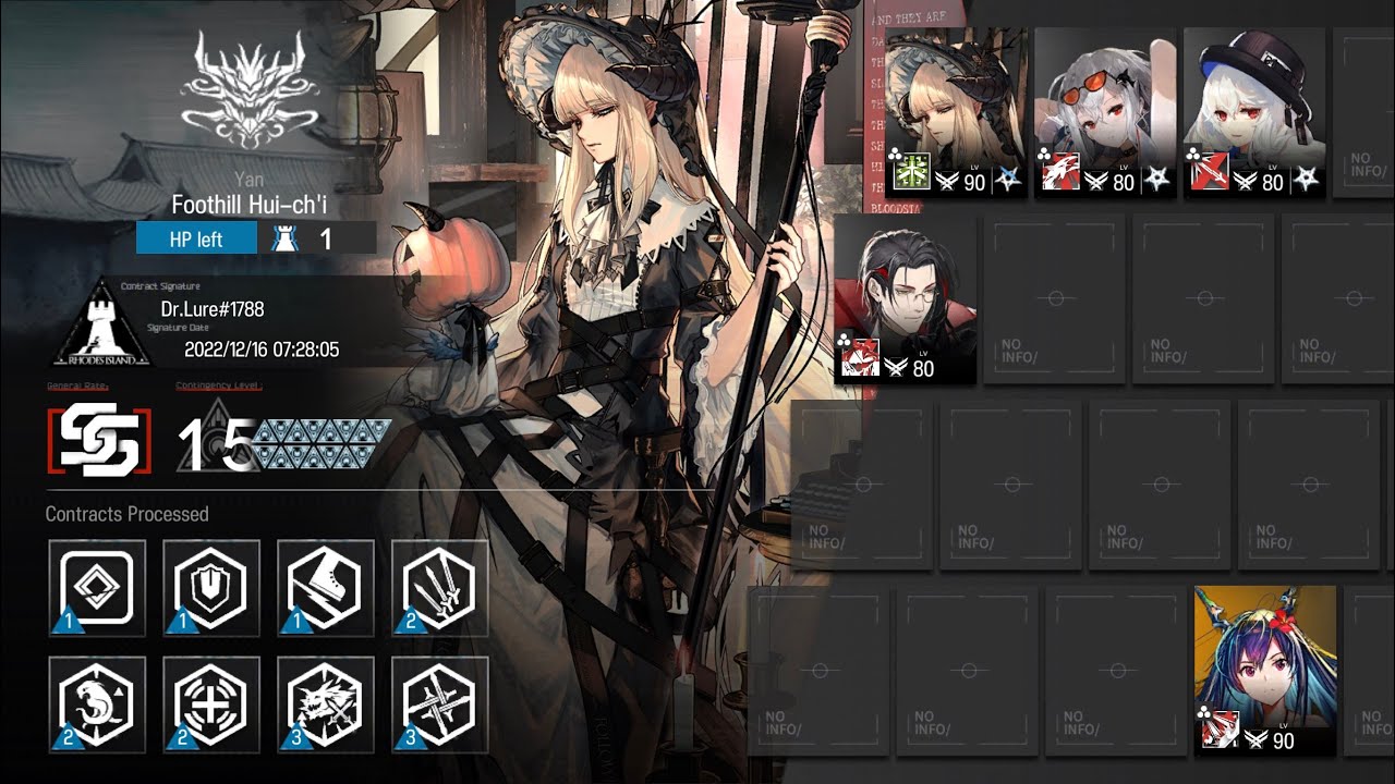 [Arknights] CC#9 Daily Day 9 Risk 15 ; 5 ops