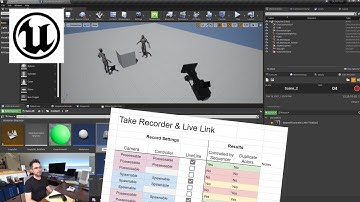 UE4 Virtual Production - Take Recorder, Sequencer and Live Link Experiments