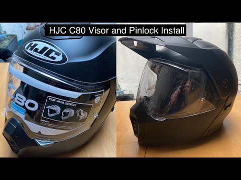 HJC C80 Set Up , Installing the Visor 