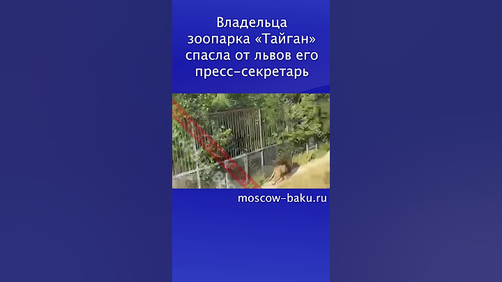 Владельца зоопарка «Тайган» спасла от львов его пресс-секретарь