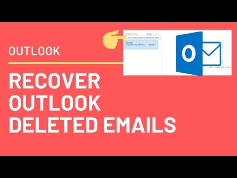 Hoe permanent verwijderde e-mails in Outlook herstellen