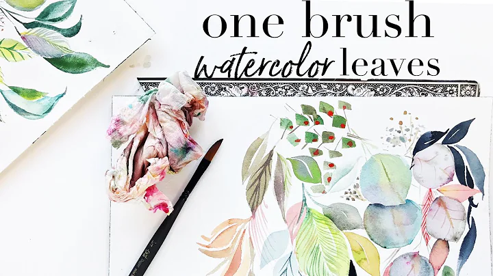 How to Paint Watercolor Leaves with One Brush