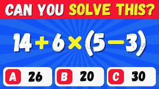 💯 Test Your Math Skills: Easy to Hard Quiz – Can You Solve Them All? 🔥 screenshot 4