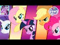 🌈 My Little Pony Harmony Quest 🦄 Applejack Shake N Break Catapult, Rainbow Dash Fly Through and Drop
