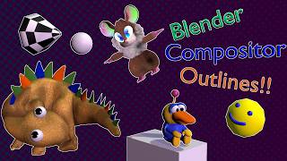 Easy Blender Compositor Outlines (6 nodes!)