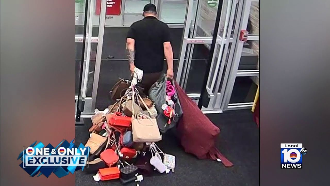 Extremely brazen crook caught on camera stealing dozens of items from Hialeah store