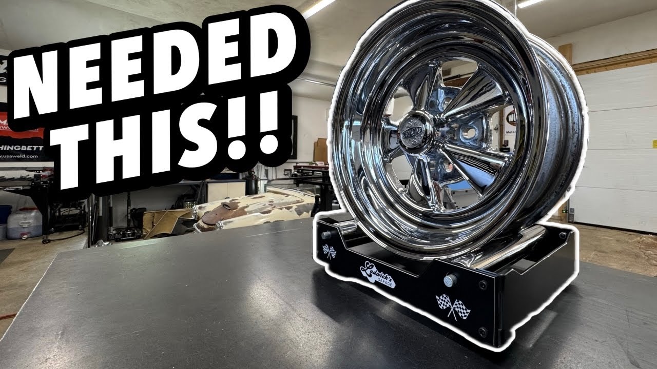 EVERY CAR GUY NEEDS ONE OF THESE! (Making My Own Wheel Stand w/ROLLERS!)