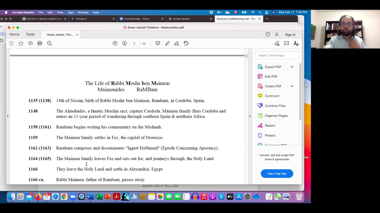 Great Jewish Thinkers: Maimonides 3
