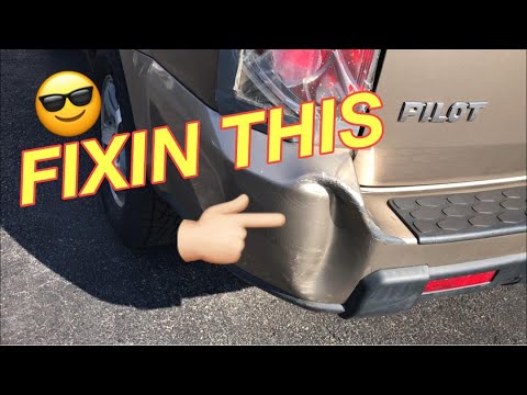 HONDA PILOT Rear BUMPER REMOVAL AND REPAIR - We Fix the Bumper Plus we