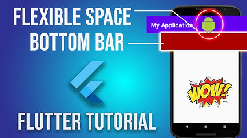 How to add Icon in Appbar center | Flexible Space and Bottom bar in Flutter