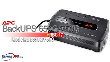 RBC17 Battery Replacement for BackUPS 650G/750G