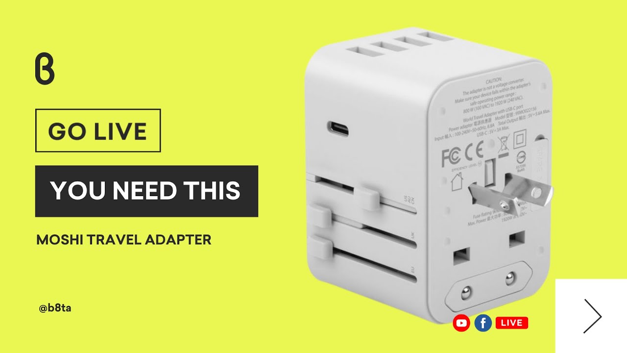 You Need This! The Moshi Travel Adapter