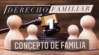 DERECHO FAMILIAR 1 | Concepto de familia DERECHO FAMILIAR 1 | Concepto de familia