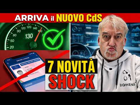 Video ATTENZIONE: ADDIO PATENTE (e non solo) Il NUOVO CdS è (quasi) Legge: 7 NOVITÀ SHOCK da SAPERE!