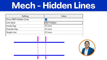 Mechanical Hidden Lines Settings in Revit Project