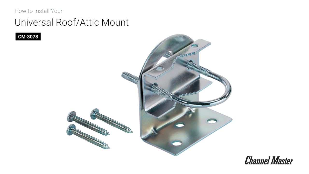 How to Install the Universal Roof Mount TV Antenna Attic Installation