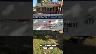 Roof Deployment: Honoring Veterans with Owens Corning #shorts