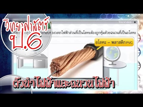 ตัวนำไฟฟ้าและฉนวนไฟฟ้า - วิทยาศาสตร์ ป.6