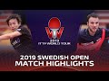 Koki Niwa vs Simon Gauzy | 2019 ITTF Swedish Open Highlights (R16)