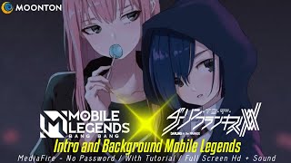 Mobile Legends X Zero Two Darling In The Franxx | Background And Intro Mobile Legends(Full Tutorial)