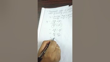 Percentage or proportionate method of measuring elasticity of demand