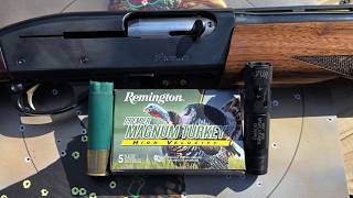 Remington Premier Magnum Turkey 12ga 3" 1-3/4oz #4 Test W/ 11-87 & Carlson's Turkey Spur .660