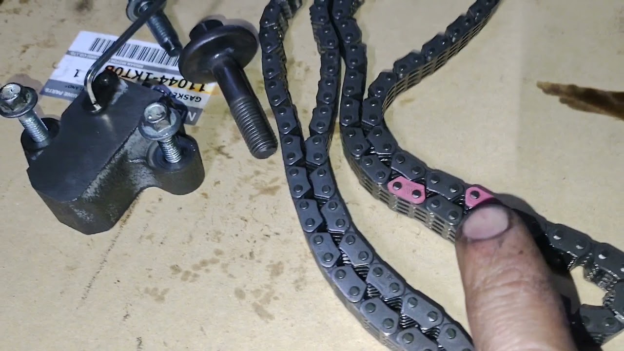 ponto da corrente de comando do Nissan March 1.6 16 Válvulas