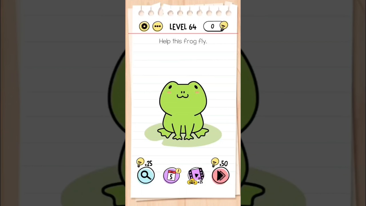 Brain Test Level 64 | Help this frog fly. (Answer)