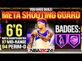 THE #1 META SHOOTING GUARD BUILD IN NBA 2K24 COMP PRO AM!