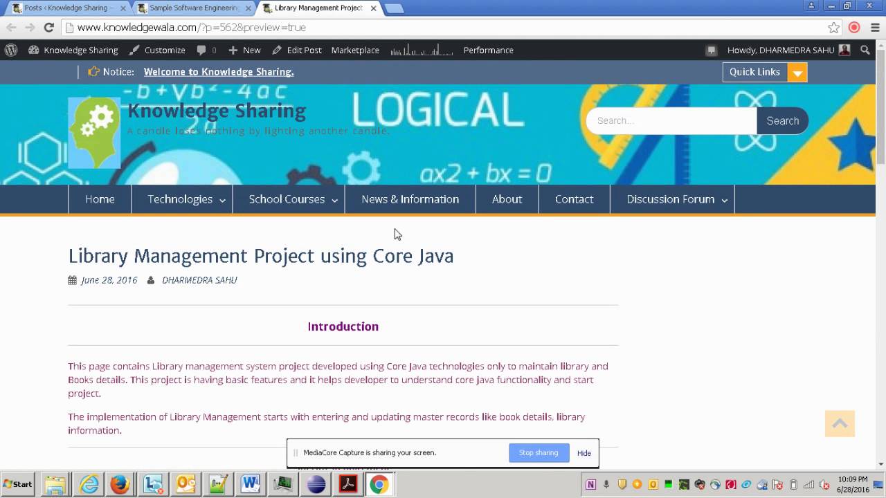 Library Management Application Using Core Java - YouTube